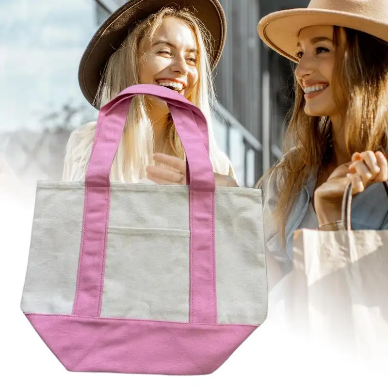 Новый стиль, большая сумка-тоут для женщин, парусиновая многоразовая сумка для продуктов, модная холщовая сумка для женщин, мужчин, студентов