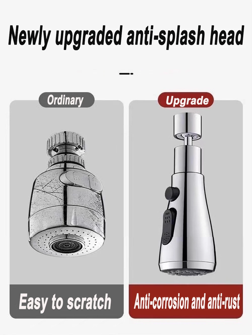 3 In1 Flexible Kitchen Faucet Black Replaceable Water Tap Pull Out Sink Mixer Tap Electroplate Copper Sprayer Filtered Water Tap