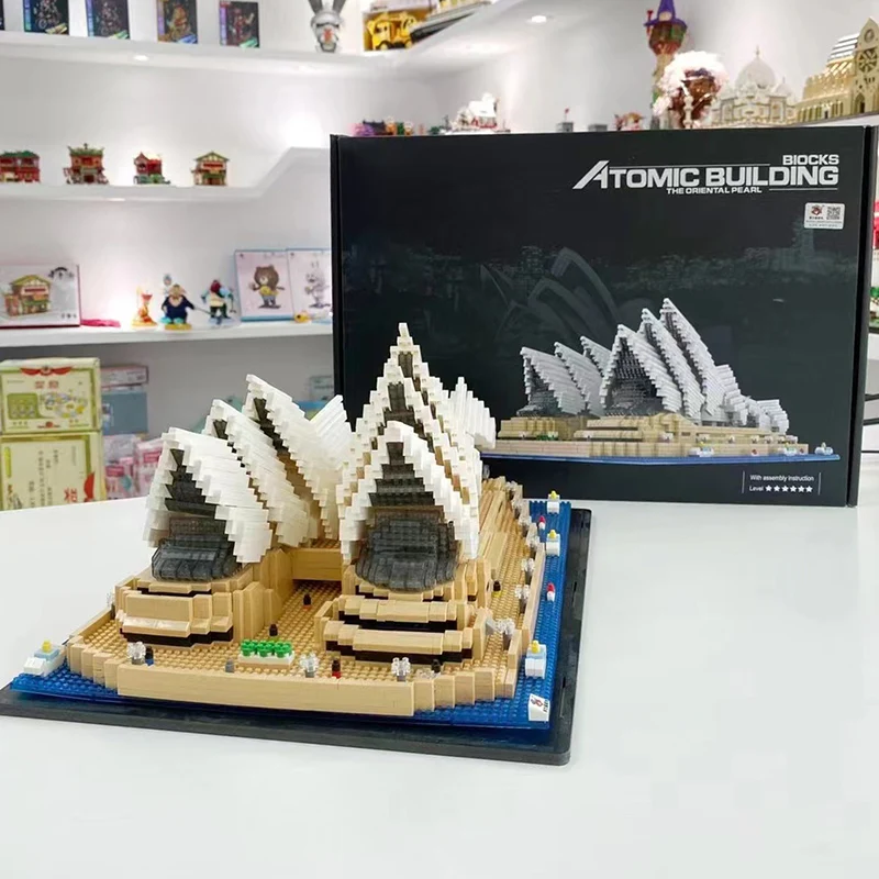 

4131PCS Mini Diamond Blocks Famous City Architecture Sydney Opera House DIY Model Building Blocks Bricks Toys for Children Gifts