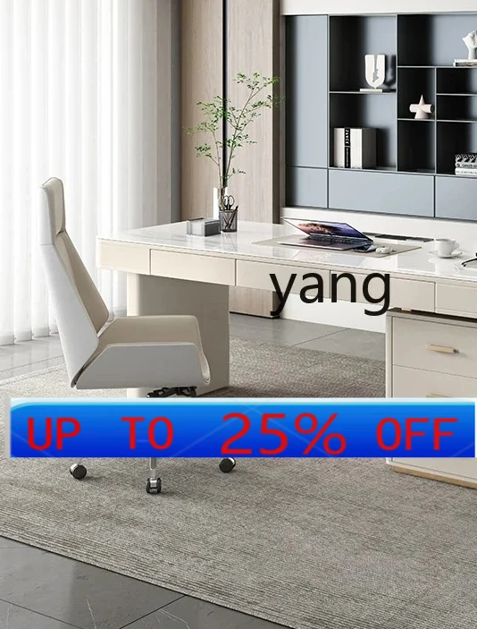 

lmm rock slab desk cream style beauty salon consultation workbench light luxury modern home