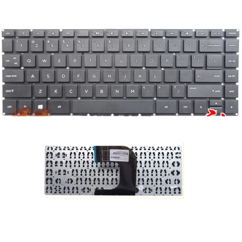 

NEW Laptop US English Keyboard Black For HP 14-AC 14-ac029TX 340 G3 G4 346 348 G3 246-G4 240-G4 14-AF 14-AQ 14-DF TPN-I119 I124