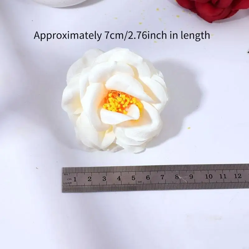 10 Pcs Artificial Flowers Decorative Flowers Flower Heads False Flowers Small Flowers for DIY Crafts Scrapbooking Y08E