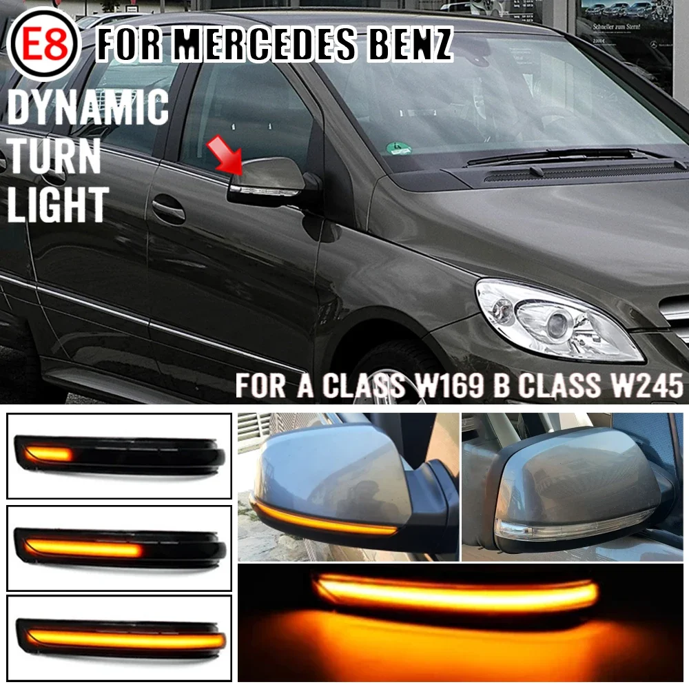 LED Flashing Turn Singal Light Side For Mercedes Benz A B Class W169 W245 2007-2011 2012 Repeater Lamp Dynamic Indicator