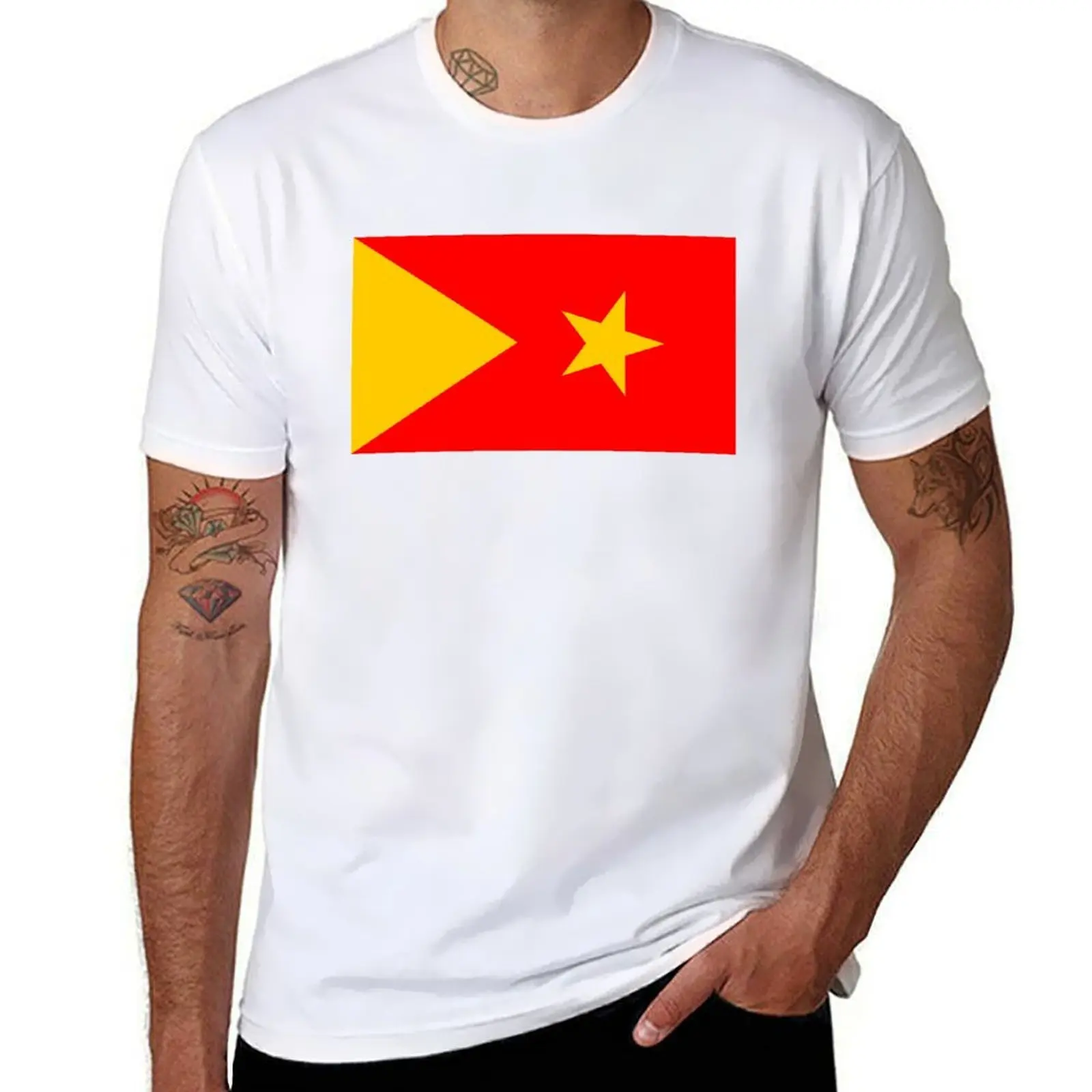 

tigray flag T-Shirt graphic t shirts for man t shirt custom print T-Shirt