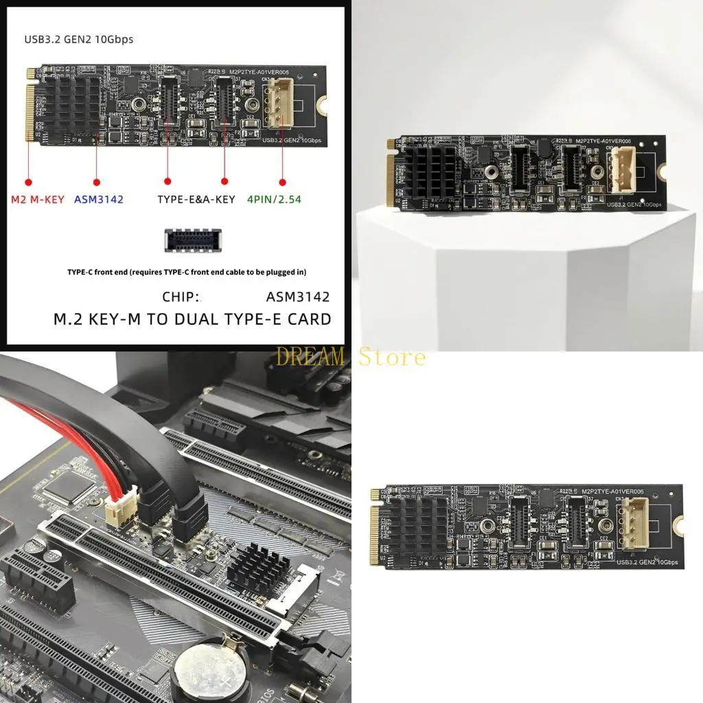 Two Outlet Type C Extension Module From PCIe Opening 10Gbps Speed Matching USB 3 Version 2 And Storage Best Sale