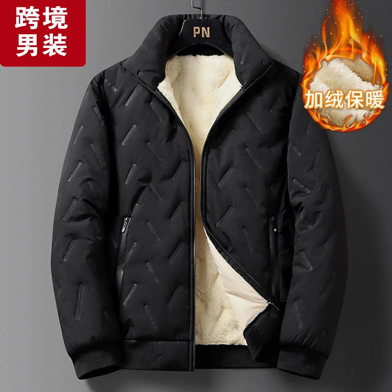 

Мужская тяжелая куртка большого размера, утолщенная куртка средней длины, утепленная стеганая термопуховая куртка с капюшоном на молнии, уличная парка