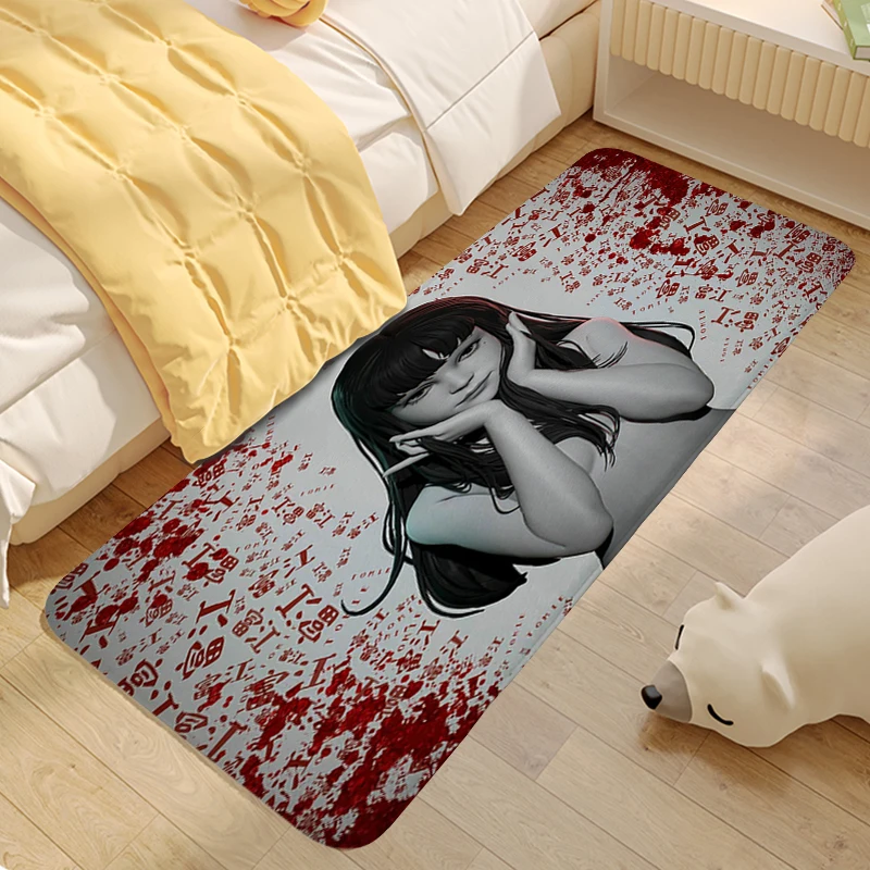 

Carpet for Bedroom Junji Ito Entrance Door Doormat Hallway Veranda Foot Mat Sleeping Room Bathroom Rug Room Decorating Items