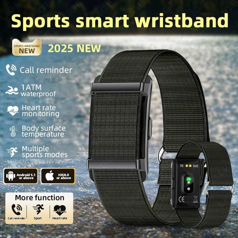 

New Fitness Smart Bracelet Sport Tracker Heart Rate Blood Oxygen Monitor Pedometer Call Reminder Smartwatch Band for Men Women