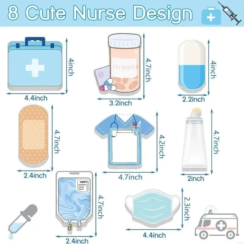 Note Yethcare Note Giấy tự lên Note Note giấy nhỏ Notepads 30 Sheet/Pad cho giáo viên học sinh viết ghi chú ghi chú