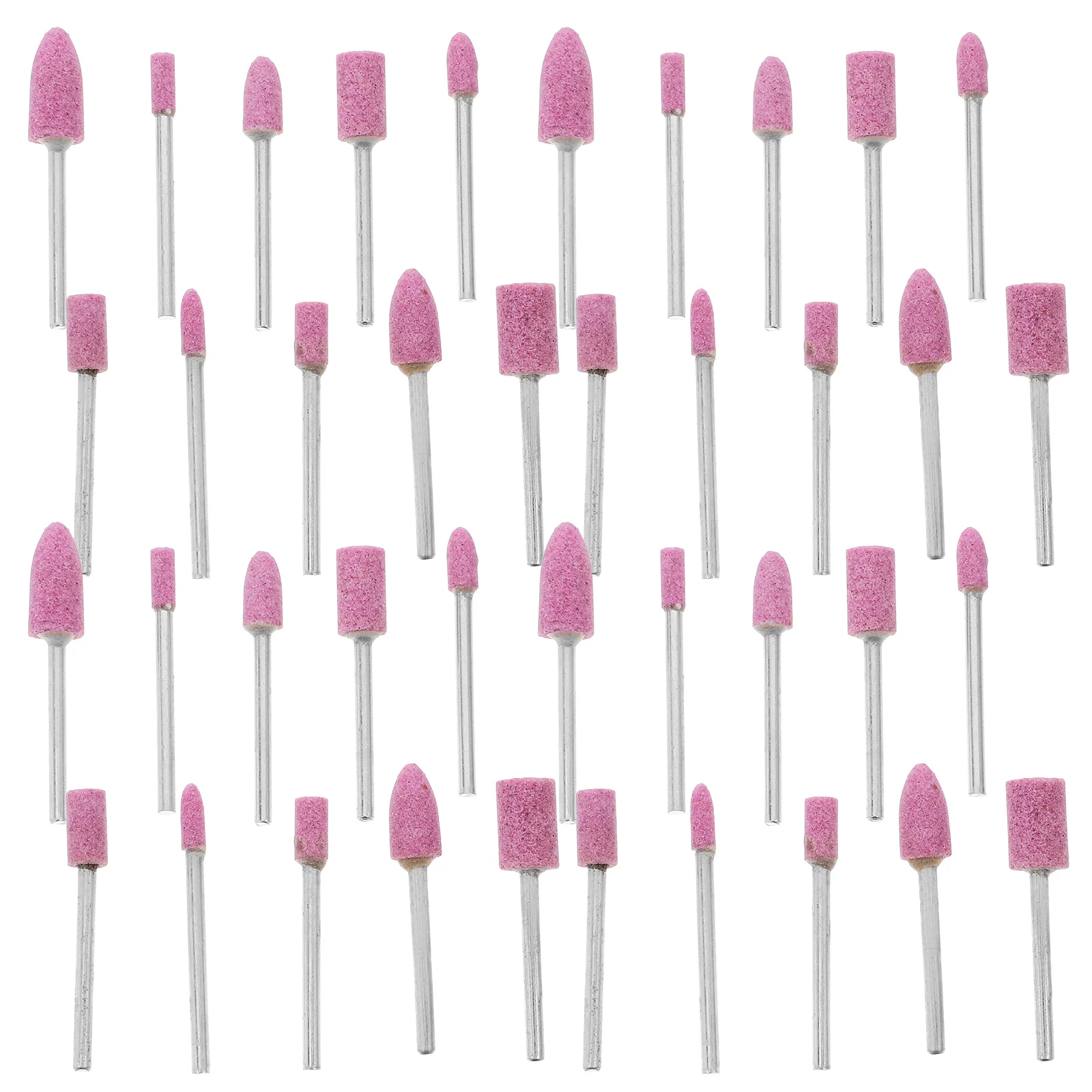 

100pcs Red Corundum Grinding Heads Polishing Kits Mixed Set S Bits Buffing Wheels Ceramic Heads Rotary Tools Accessories