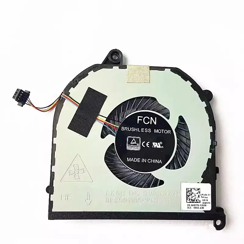 Ventilador de CPU Original para Dell Precision 5530, M5530, XPS 15, 9570, XPS15, 7590, 008YY9, 0TK9J1, 0MV340, Enfriador de ordenador portátil, nuevo