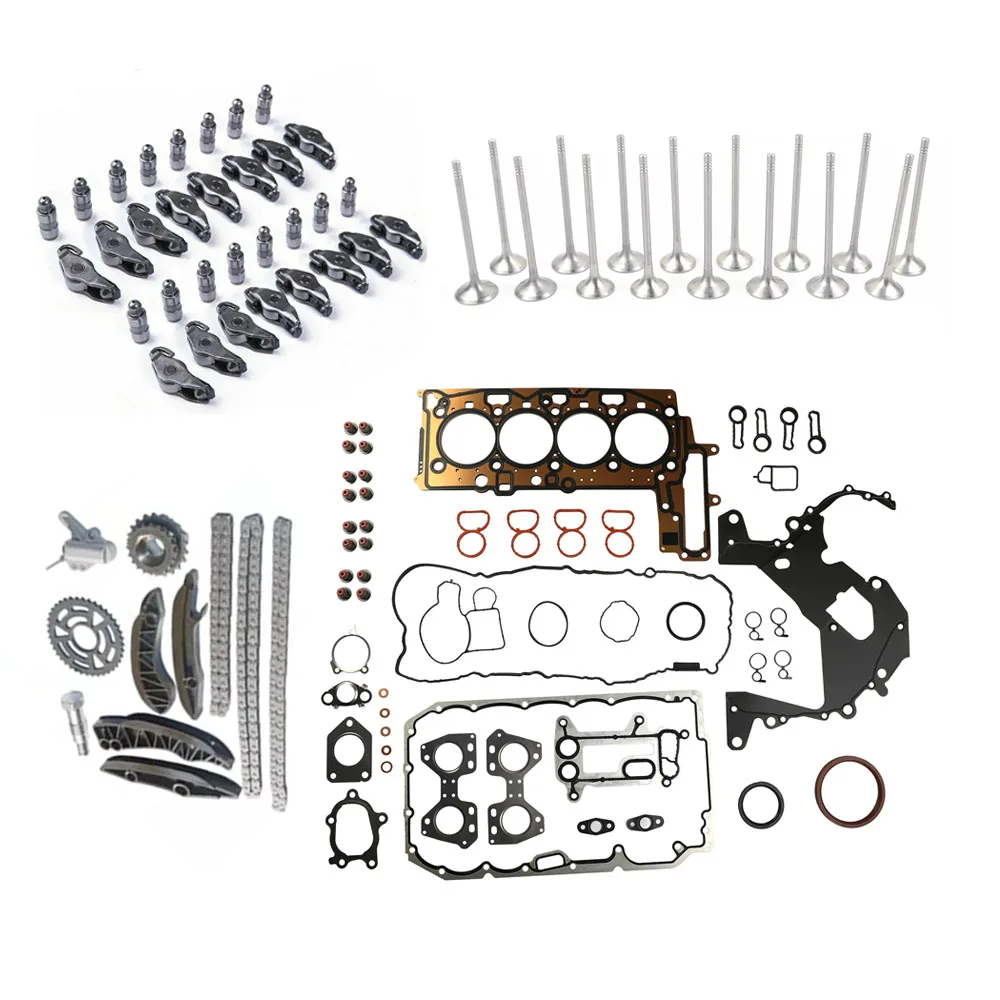 Engine Rebuild Gasket Kit Fit 2.0 L N47 Diesel For BMW 118D 120D 316D 318D 320D N47D20 2.0L Timing Chain Kit Rocker Arm Lifter