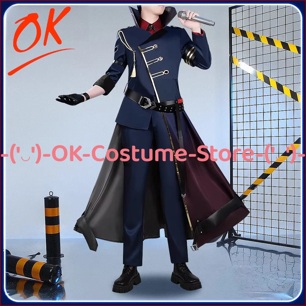 

[Customized Size] NIJISANJI VTuber Kagami Hayato Cosplay Costume ROF-MAO Stage 3D Outfit Halloween Carnival Party Uniform Suit
