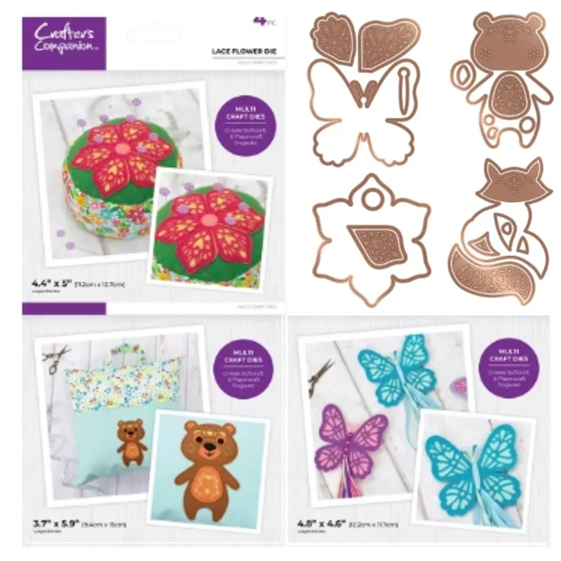 

Multi Craft Lace Bear Cutting Frame dies 2024 New Templates DIY Scrapbooking Paper Making Crafts Cuts