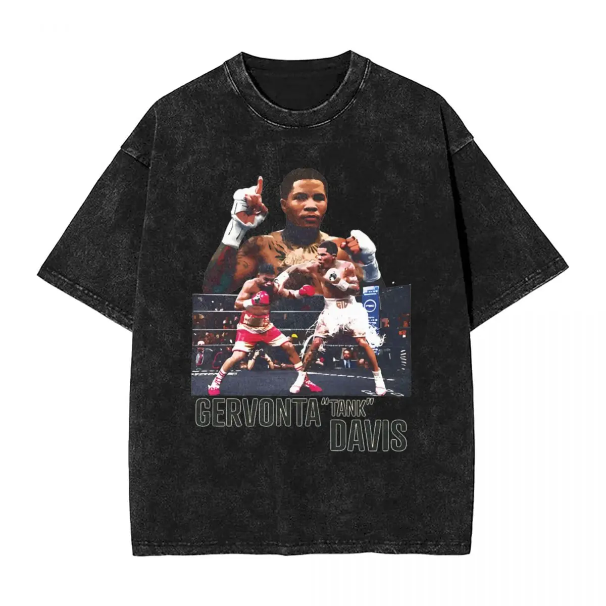 Gervonta Davis Boxer Featherweight Washed T Shirt Streetwear Hip Hop Novelty T-Shirt Tee Shirt Men Women Cotton Oversize Summer