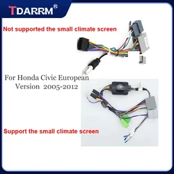 TDARRM-Honda Civic Hatchback 2006 2007 2008 2009 2010 2011 2012 Car Multimedia Canbus& Cable support display mini climate screen