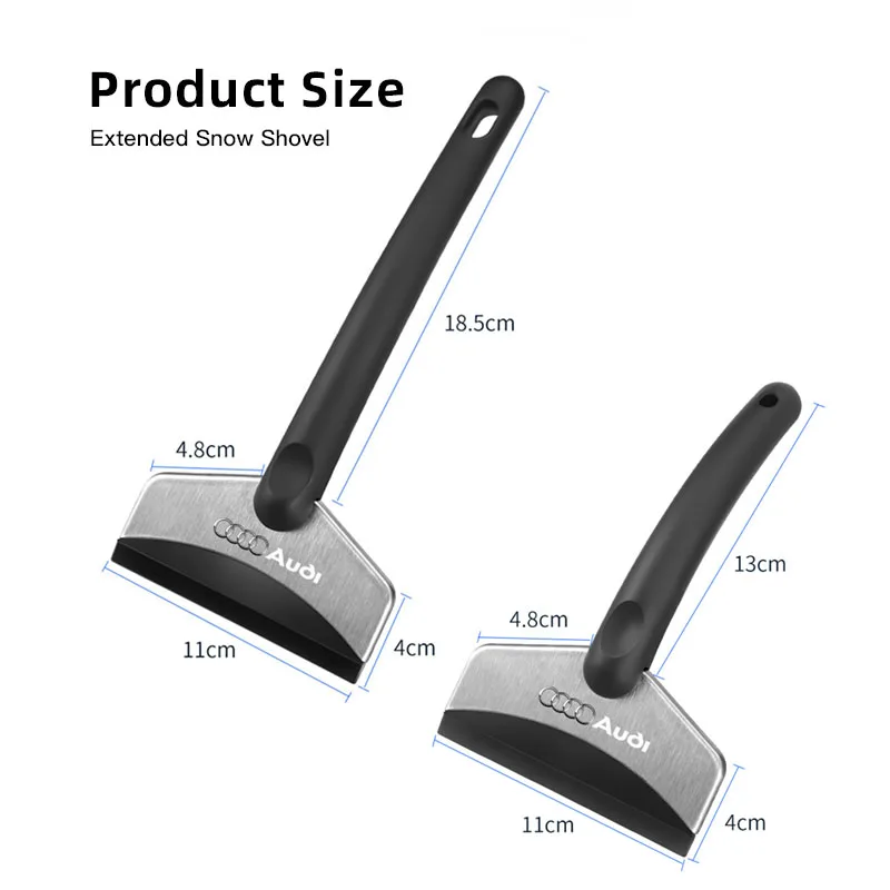 سيارة مكشطة الجليد الزجاج الأمامي إزالة الثلوج مجرفة أدوات تنظيف لأودي A1 A3 A4 A5 A6 A7 A8 Q2 Q3 Q5 Q7 Q8 TT S3 S6 SQ5 RS8 RSQ3 #2