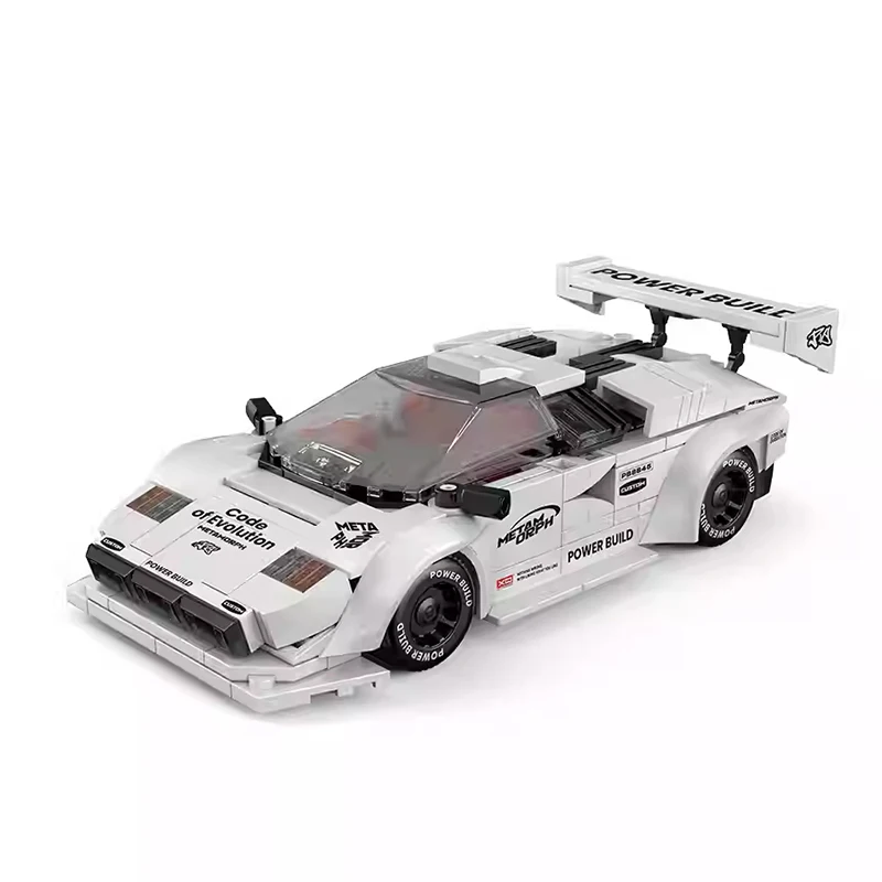 POWERBLOCK 1:32 Scale Racing Cars Model Building Blocks Kit Small Particle Assembled Classic Supercar Series Toy Kid Gift PB8845