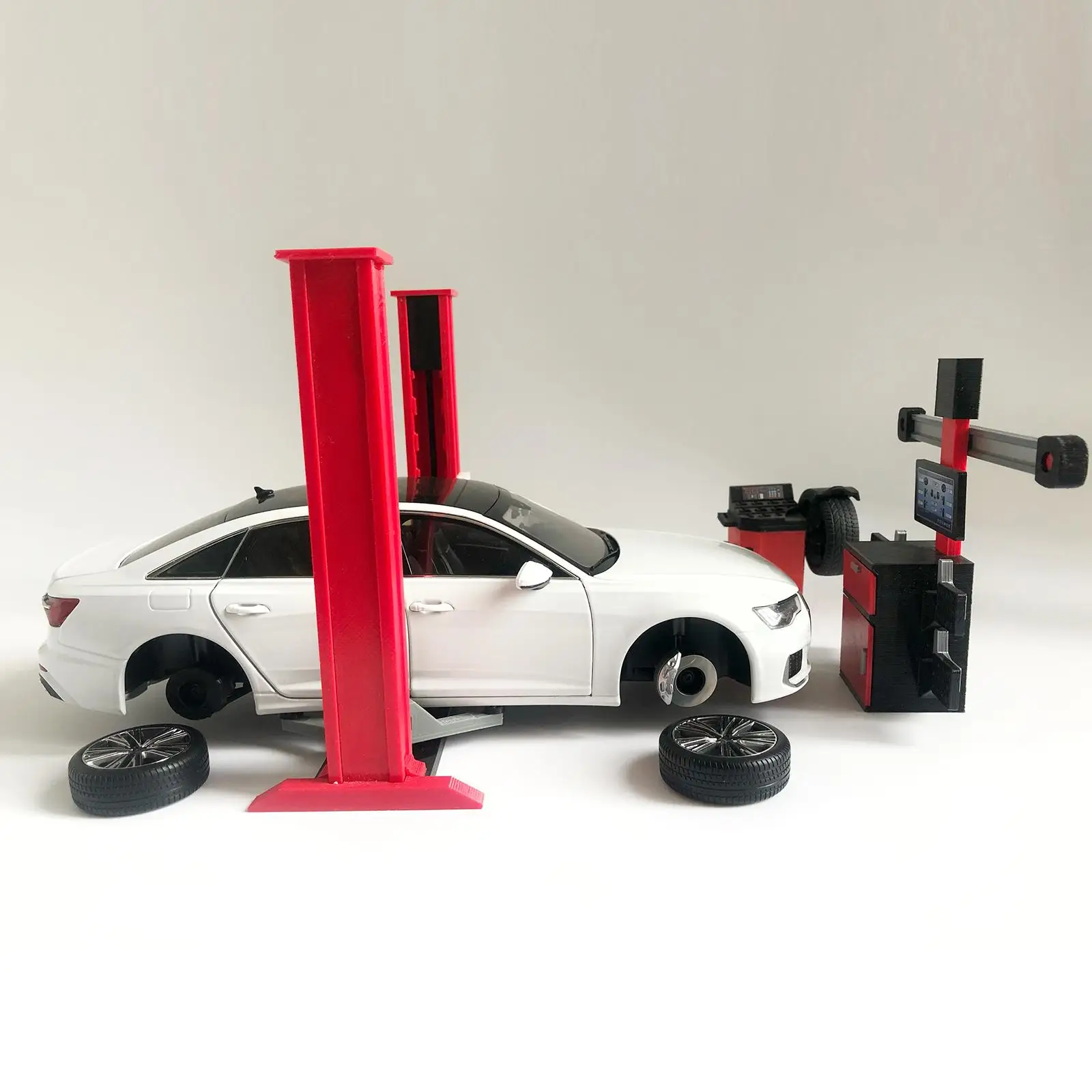 

1/18 Garage Tool Ornament Display Scene Model Photo Prop Collection Decoration Miniature Maintenance Tool Repair Shop Accessory