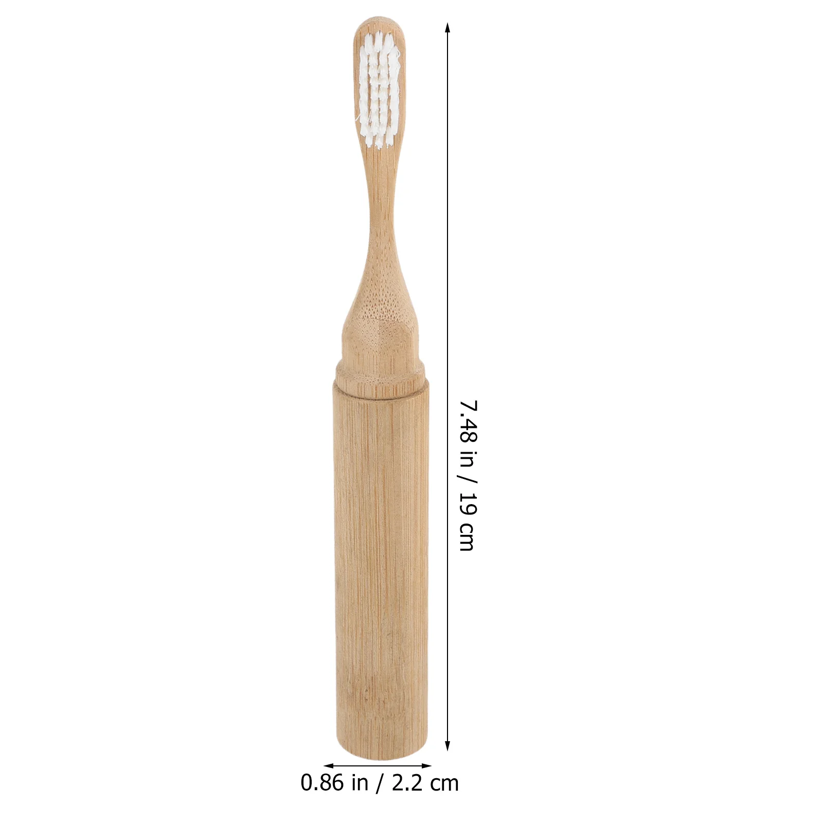 Folding Bamboo Toothbrush Portable Khaki Travel Soft Bristles Separate Toothbrushes Adult Men Women Kitchen Accessories Eco