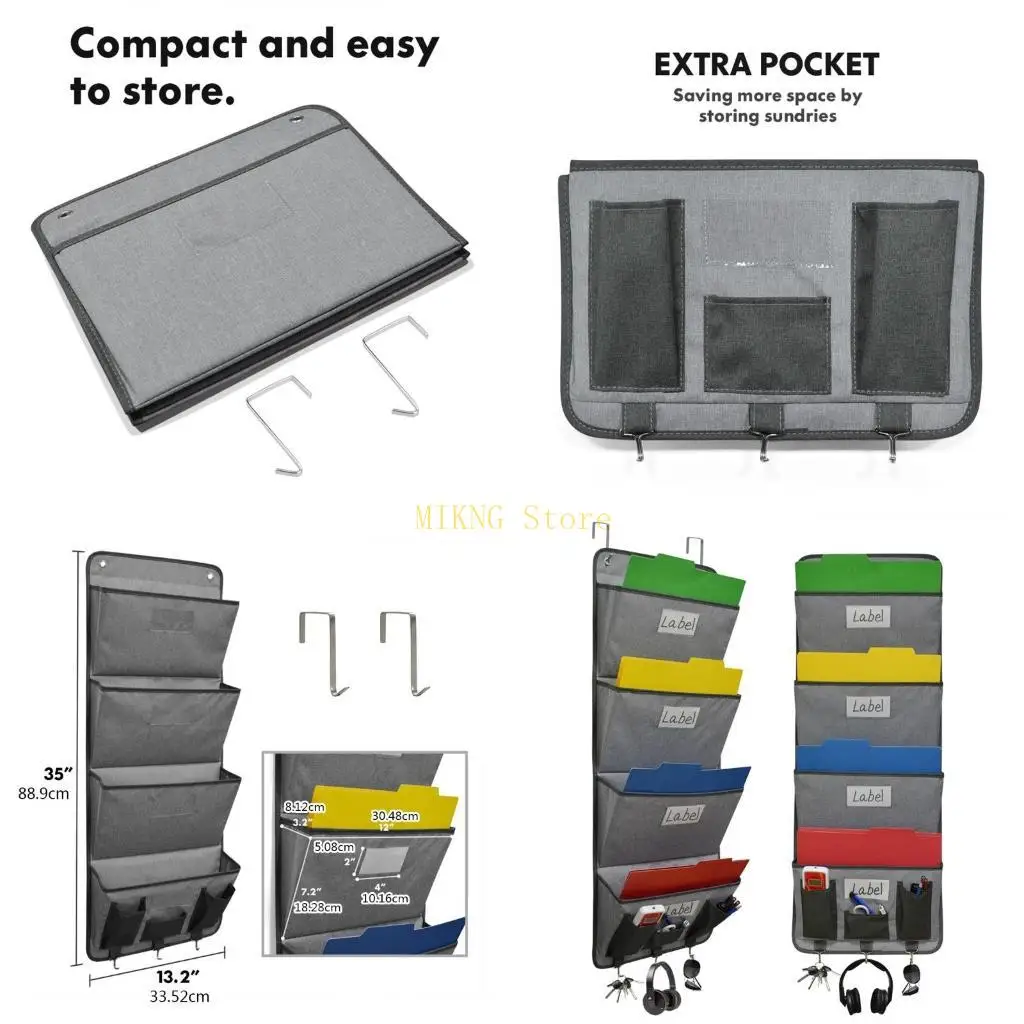 

Многофункциональный дверной органайзер для файлов, настенная папка для файлов, сумка-органайзер для почты, лучшая распродажа