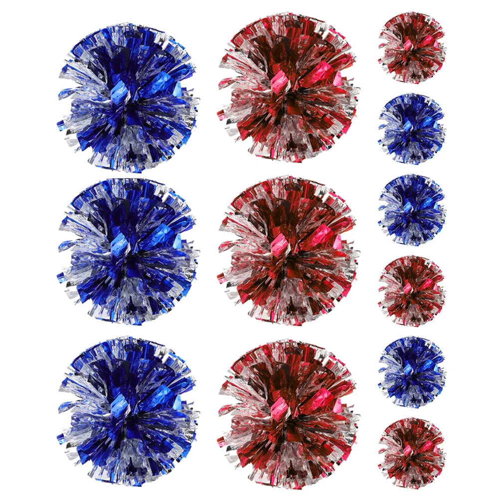 

12Pcs Handheld Cheer Pom Poms Durable Colorful Lightweight Reusable Sports Meeting Dance Performance Pom Poms Cheerleading