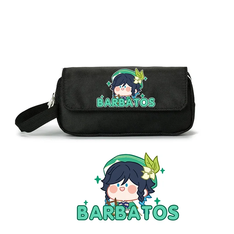 Anime Game Cos Kaedehara Kazuha Kaeya Xiao Zhongli Venti Hutao Etc. Stationery Organizer Pencil Case Gift