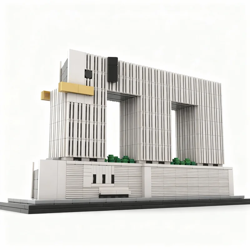 1047pcs MOC Architecture Elephant 1 800 Scale Model Building Blocks Architecture Toy Christmas Gift Creative DIY Craft Education