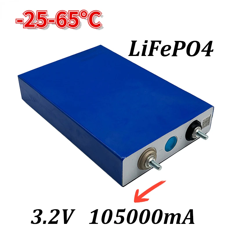 

Lifepo4 3.2V105AH 105000mAh Large Monomer DIY 12V 24V Electric Vehicle Solar Motorcycle Inverter Boat Backup Power Battery Etc.