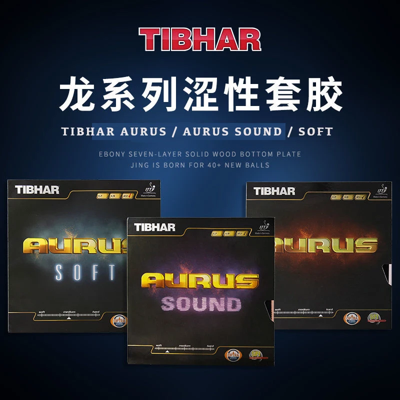 

Orignal TIBHAR AURUSTIBHAR AURUS SOUND SOFT Pimples in Table Tennis Rubber Ping Pong Red Black Sponge for Quick Attack Hotsales