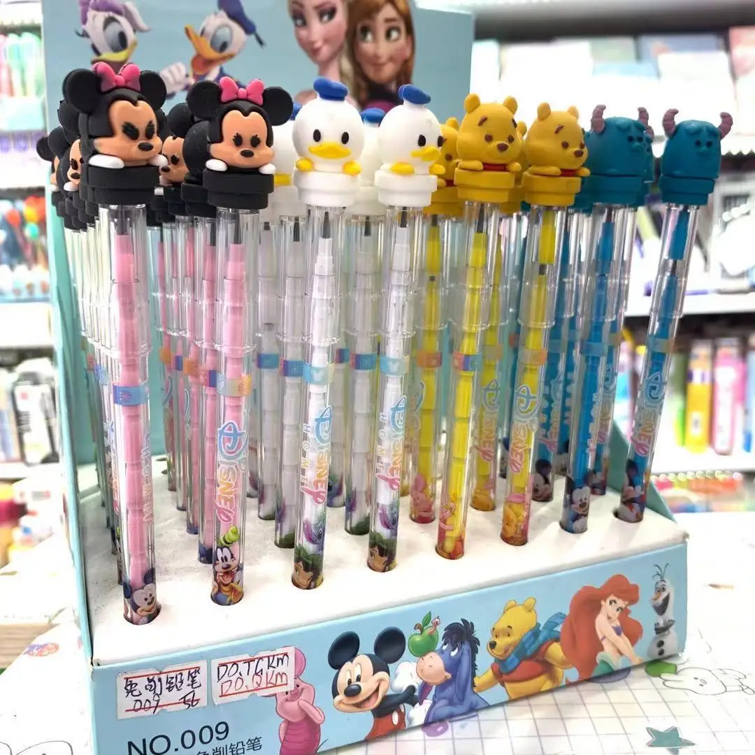 

56PCS Disney cute cute little Winnie the Pooh no-sharp pencil writing practice calligraphy painting pen Kawaii pencil prize