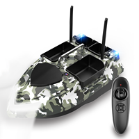 Flytec V802 New Upgraded Carp Fishing Bait Boat With 500M Remote Control 4 Hoppers Dual Motor Rc Feeding Bait Boats