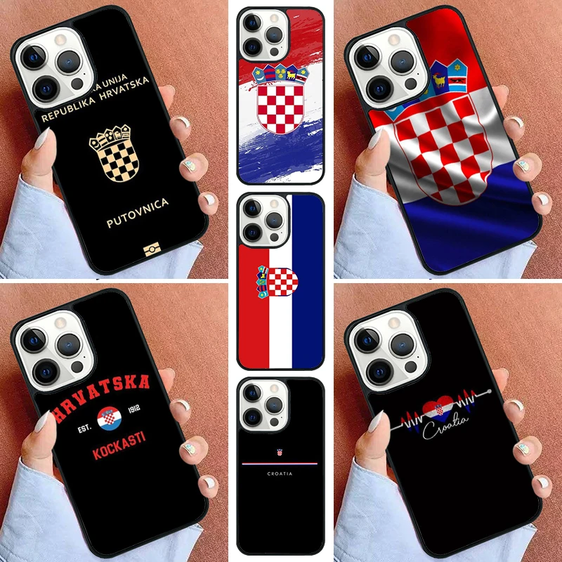 Croatia Flag Phone Case For iPhone 16 15 14 Pro max 11 13 12 Mini Max SE 2020 6S 7 8 Plus Cover Capa