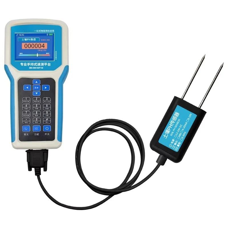 Soil Rapid Tester - Handheld Fertility Meter for NPK, EC, pH, Moisture & Temperature, Portable All-in-One