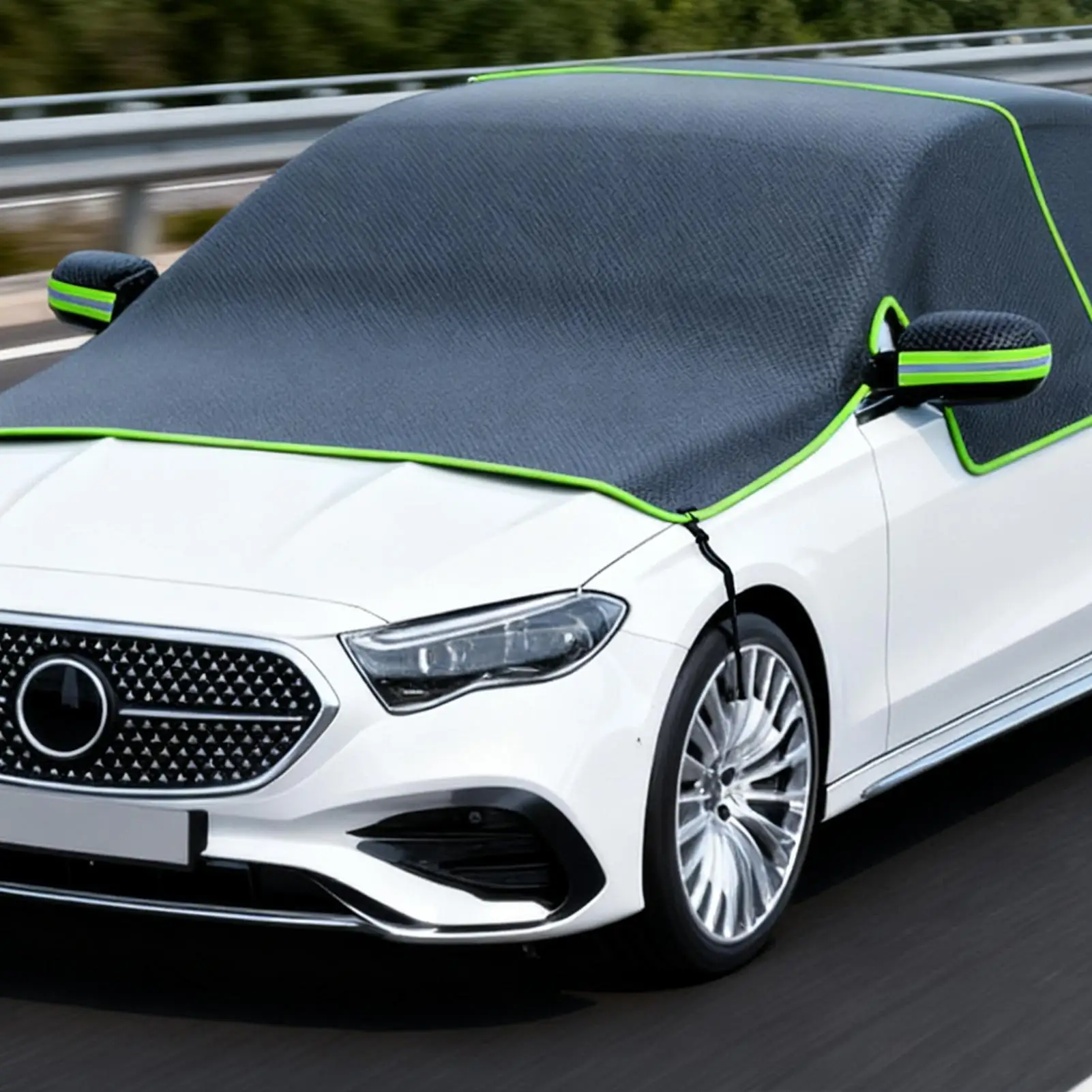 الزجاج الأمامي غطاء الثلوج الثقيلة المضادة للتجميد الصقيع والثلوج الجليد غطاء للحماية أكسفورد النسيج نصف غطاء السيارة لشاحنات سيارات الدفع الرباعي