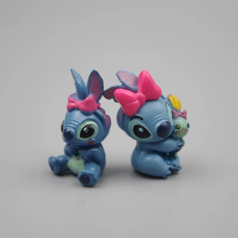 2cm Disney Lilo & Stitch Cute Stitch Scrump Q Version Mini PVC Action Figures Model Doll Toys Brinquedos Kids Friends Xmas Gift