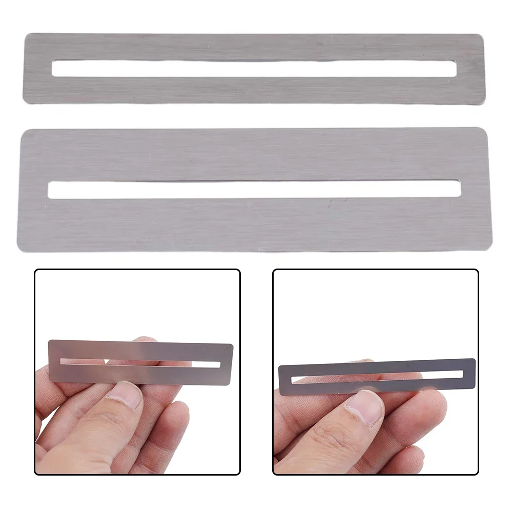 2Pcs Stainless Steel Fretboard Guard Fret Protector Tool For Guitar And Bass Luthier Fret Filing And Polishing