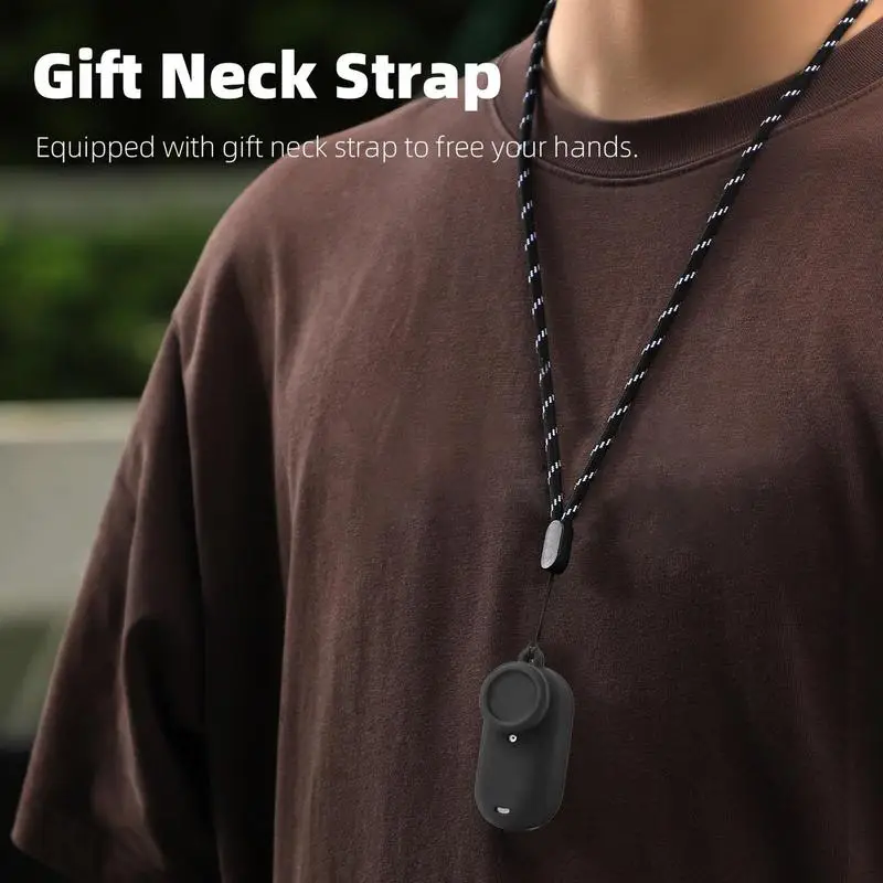 Soporte de lente de cámara de silicona, bolsa de lente de cámara a prueba de arañazos, Mini estuche de transporte de cámara de acción, accesorios de cámara con orificio preciso para el pulgar