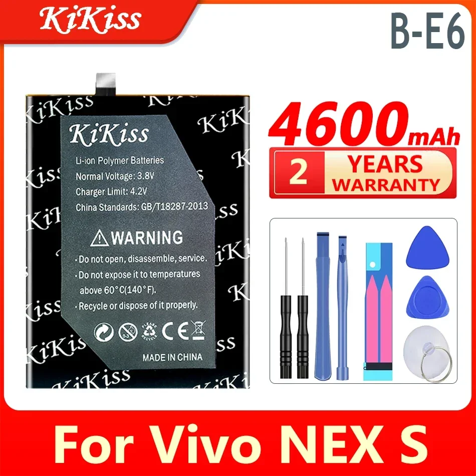 

Мощная батарея 4600 мАч KiKiss B-E6 BE6 для Vivo NEX S NEXS мобильный телефон