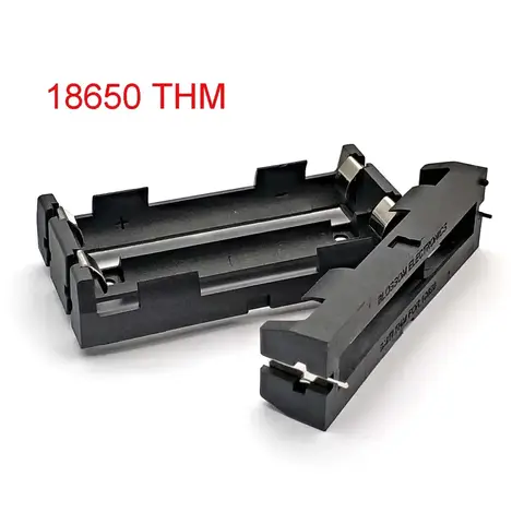1x2 18650 SMT TMH Welding Hole Battery Holder 18650 SMD Battery Box Storage Case Container Power Bank with Bronze Pins