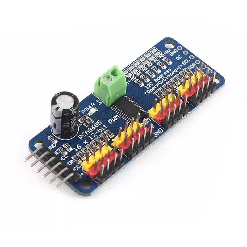 PCA9685PW 16 Channel 12-Bit PWM Servo Shield Driver I2C Interface PCA9685 Module For Raspberry Pi