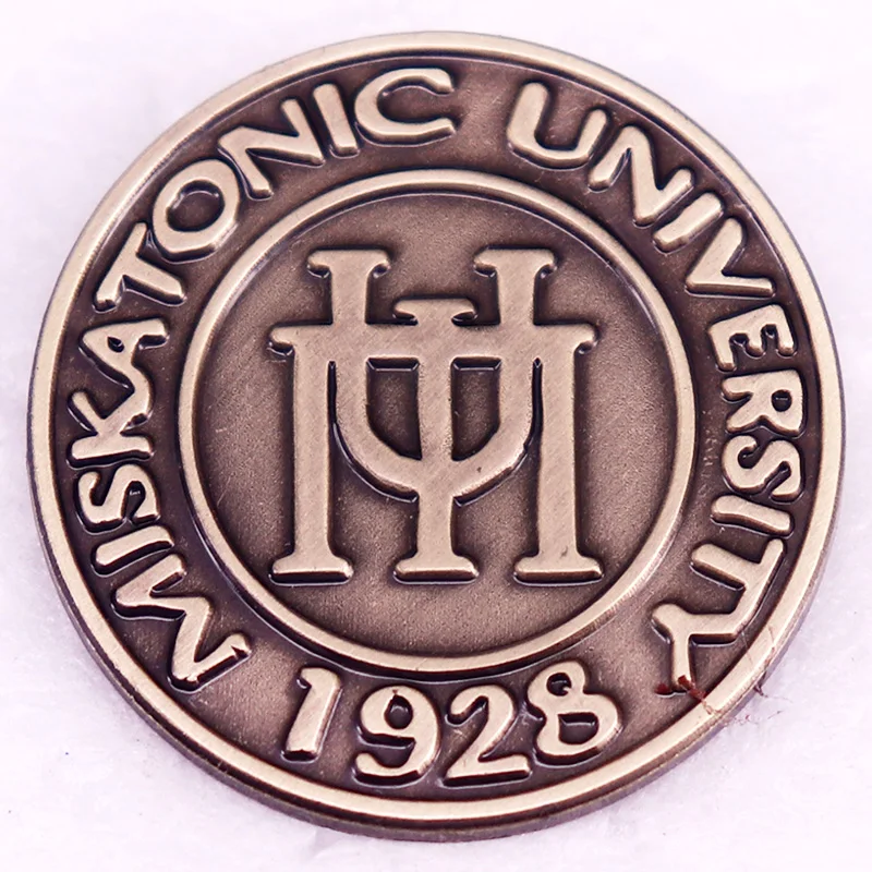 Miskatonic Universität Metall Abzeichen cthulhu Mythos Brosche Vintage nostalgischen Geschenks chmuck