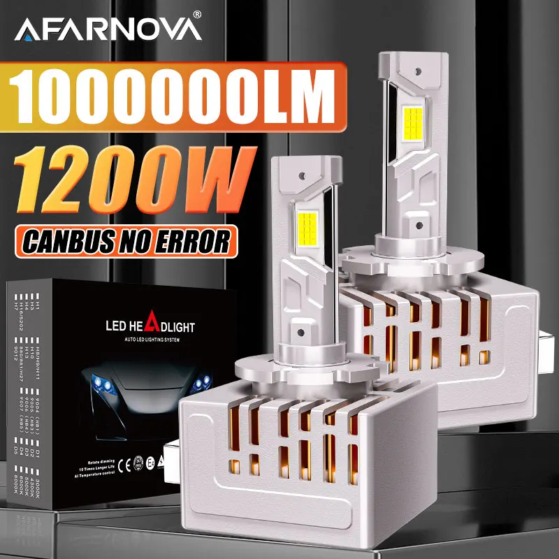 

D3S Led Headlight Bulbs D4S D2S D4S Canbus No Error D1R D2R D3R D4R D Series Auto Lamp Plug&Play 6500K 1:1 HID Conversion Kit