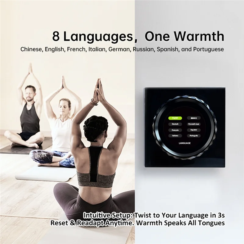 A73E-Tuya Wifi مقبض ذكي ترموستات BAC-2007 لمكيف الهواء متحكم في درجة الحرارة لتكييف الهواء التدفئة التبريد Wh #2