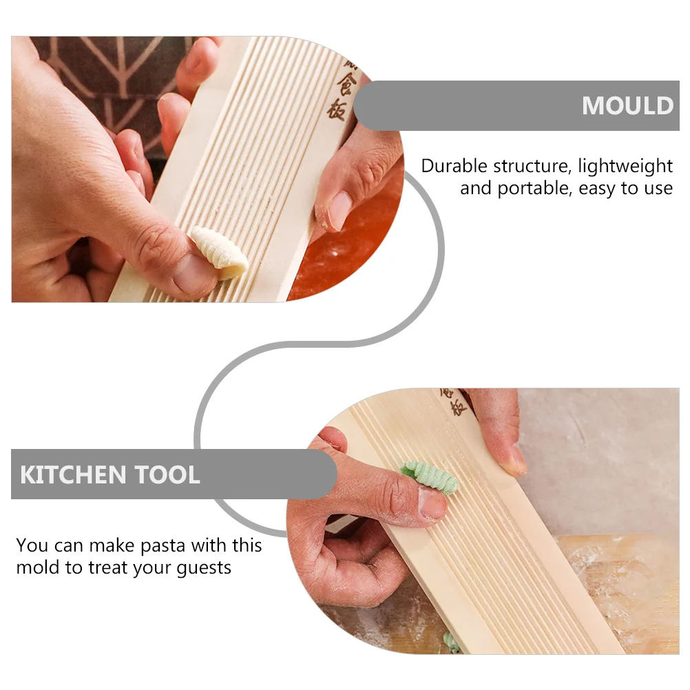 

Wooden Board Pasta Maker Lightweight Portable 1 pc Tool for Homemade Noodles Kitchen Utensil Practical