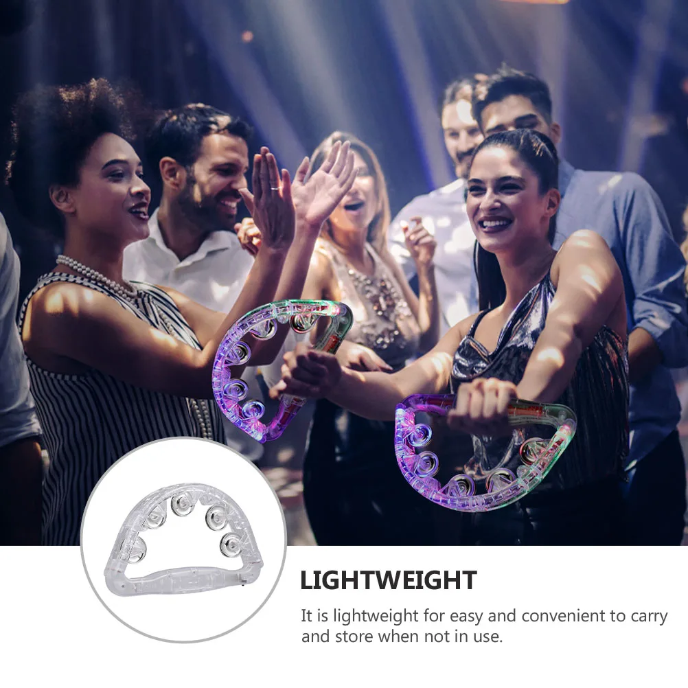 빛나는 손 반지 작은 종 핸드벨 어린이를위한 핸드벨 딸랑이 손 어린이