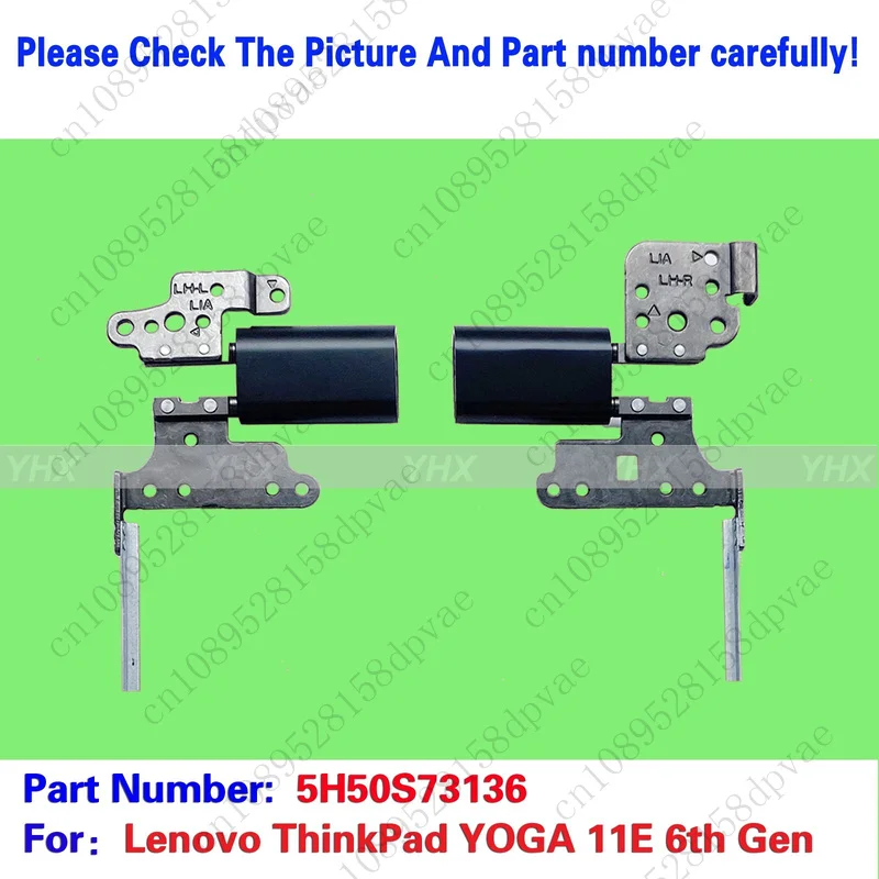 GYX New For Lenovo Yoga 11E Gen6 LCD Screen Hinge Shaft Axis Kits L&R 5H50S73136.