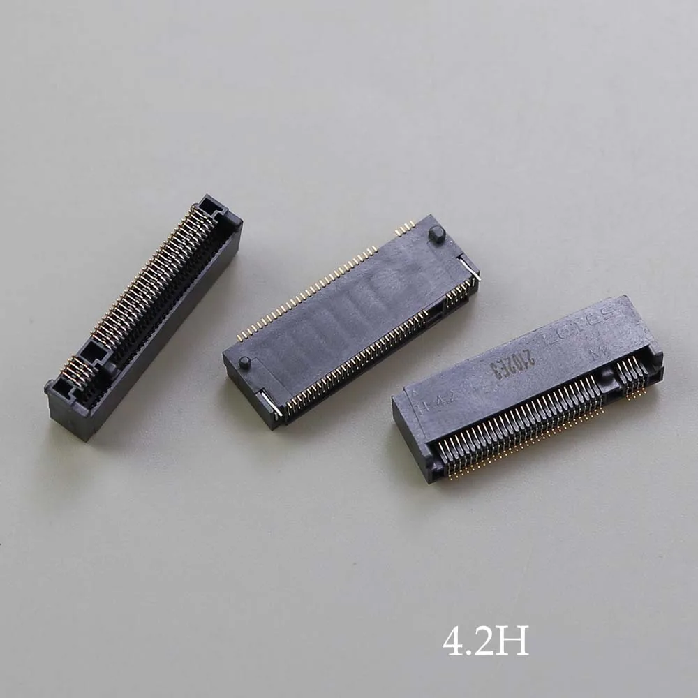 1PCS  M.2 Connector 67P  M-KEY NGFF interface socket SSD socket H=3.2 / 4.2 / 4.8 / 6.7 / 8.5 M.2 SSD Slot NGFF Socket Hot New
