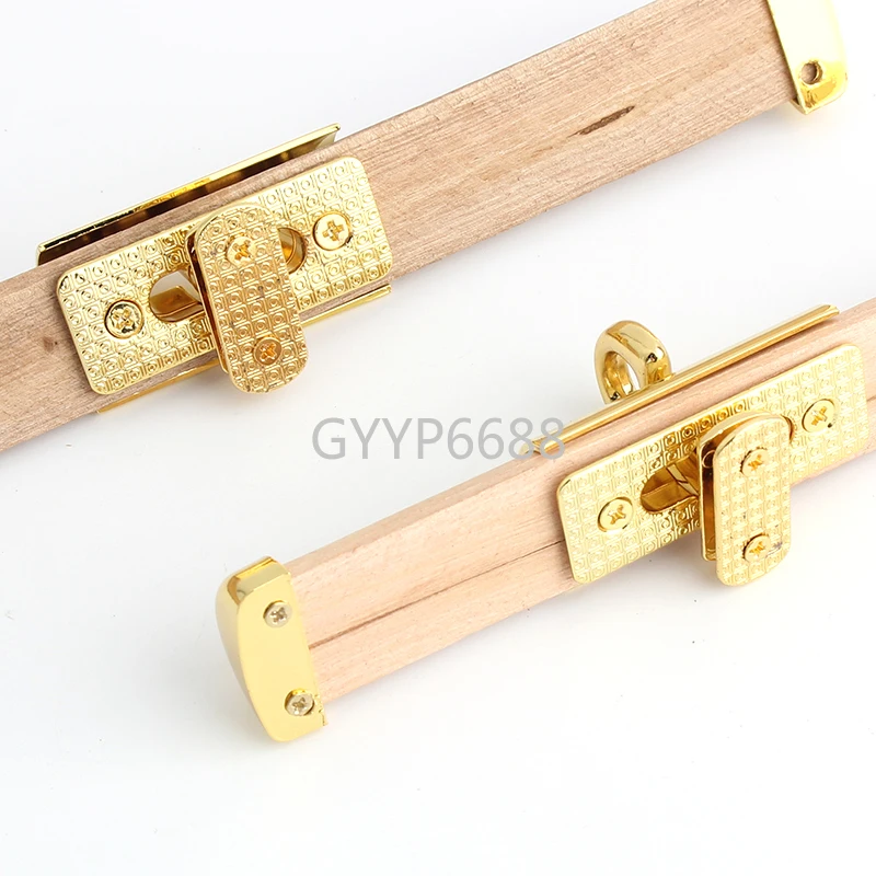 2-10PCS K Gold Metal Clasp New Twist Turn Locks Buckles Bags Handbag Shoulder Purse Frame DIY Leather Craft Hardware Accessories