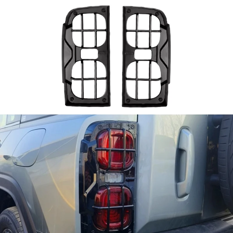 

Car Rear Taillight Protective Cover Fit for Haval Raptor Modification Blackened Rear Taillight Frame Car Exterior Accessories